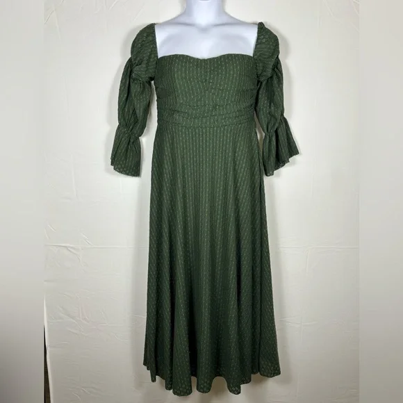 Worth Collective Green Lace Maxi Dress- XL - Picture 5 of 12